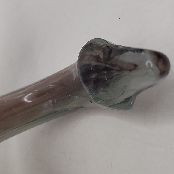 Vintage Sooner Glass Hand Blown Art Glass Swan Centerpiece/Bowl Purple - Picture 16 of 16